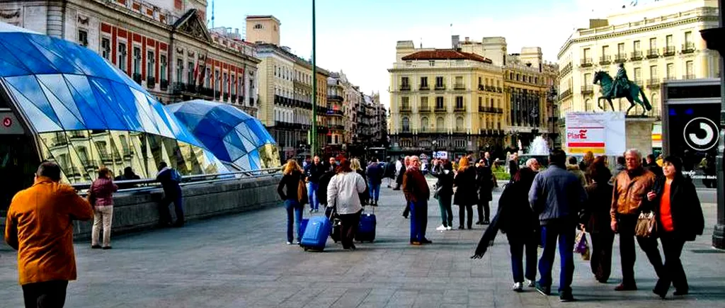 Centrul Madridului a devenit zonă liberă de mașini. Piața Puerta del Sol, transformată într-o imensă zonă pietonală