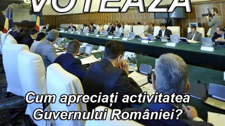 SONDAJ. Cum apreciați activitatea Guvernului României?
