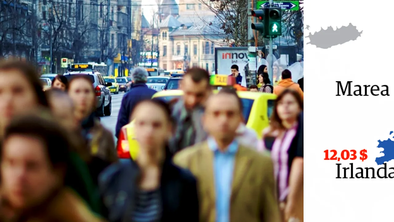 HARTA SALARIILOR minime în lume și în Europa. Pe ce loc se află românii în TOPUL CÂȘTIGURILOR 