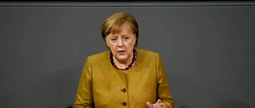 Angela Merkel a uitat să-şi pună masca sanitară, după un discurs. Momentul a devenit viral pe internet