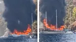 Incendiu pe o barcă de turiști în Turcia. 115 persoane au sărit în mare pentru a se salva