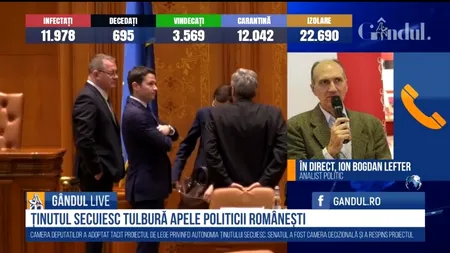 GÂNDUL LIVE. Ion Bogdan Lefter despre reacțiile cu privire la declarația președintelui Iohannis: „Unii politicieni au avut reacții cu totul exagerate, din partea PSD și USR, comparându-l cu Corneliu Vadim Tudor”