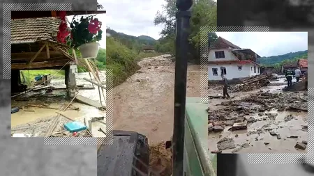 UPDATE |VIDEO: Vremea a făcut PRĂPĂD în Arad. Un om a murit, după ce a fost surprins de o viitură / Patru persoane s-au adăpostit în podul unei case