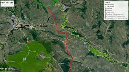 Lucrările pentru VO Iași Est, reluate după o perioadă de pauză. CNAIR: „Va avea o lungime de 54 km”