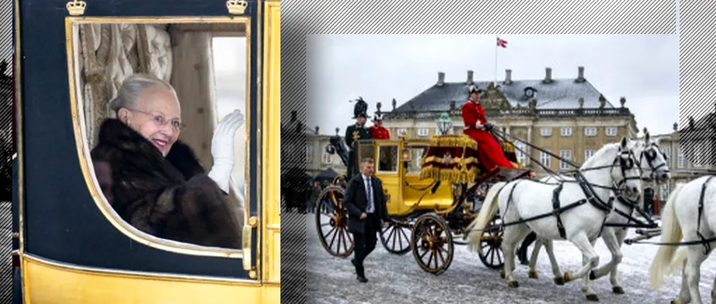 Margrethe a II-a a Danemarcei și-a salutat pentru ultima oară supușii din Caleașca Regală