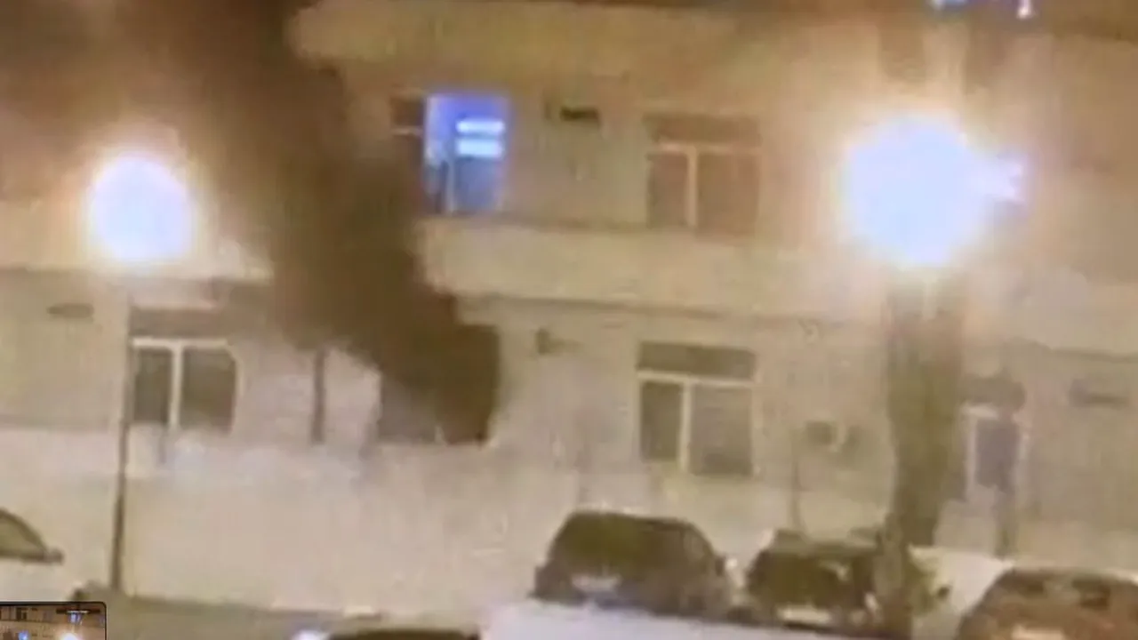 VIDEO. Momentul în care a izbucnit incendiul de la Institutul ”Matei Balș”, surprins de o cameră de supraveghere
