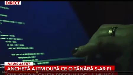 Anchetă la ITM Timișoara, după ce o tânără de 33 de ani s-ar fi sinucis din cauza presiunii de la locul de muncă