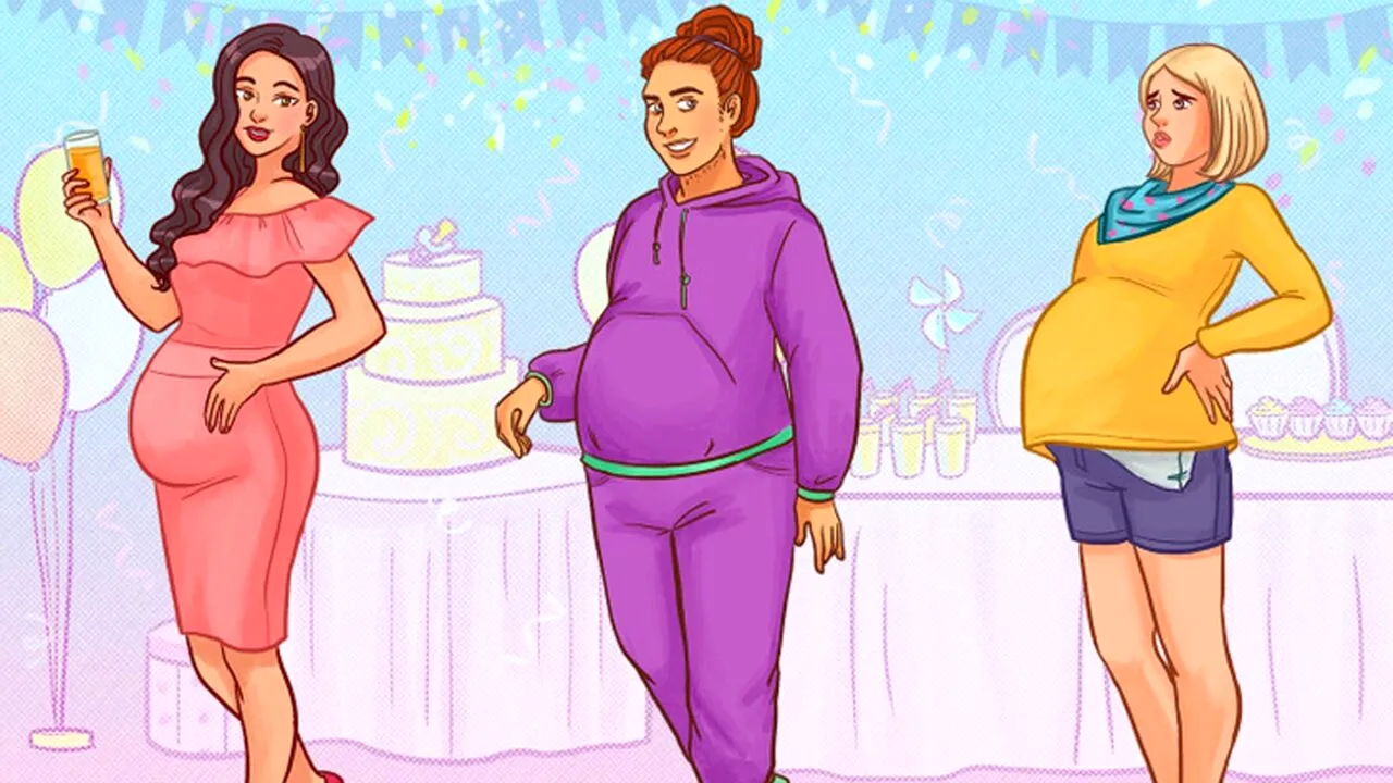 Test de perspicacitate | Una dintre aceste trei femei minte că e gravidă. Care?