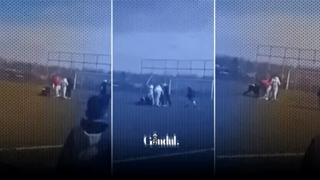 Bătaie cu parul pe un teren de fotbal din județul Călărași: „Dă-i, bă! Nu-l lăsa!”. S-a lăsat cu multe mandate de arestare