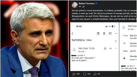 Robert Turcescu anunță că primește zilnic amenințări cu moartea și bătaia, iar autoritățile nu fac nimic. Ce mesaj a primit ultima dată