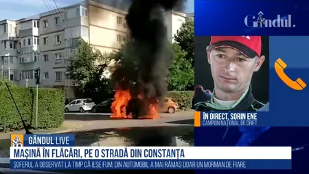 GÂNDUL LIVE. Recomandările campionului național de drift, Sorin Ene: ”Este recomandat să oprești când te afli pe contrasens”/ ”Cea mai bună soluție, pentru a evita  incendierea mașinii este verificarea autoturimului, cel puțin, o dată la 6 luni”