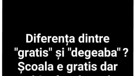 Bancul de sâmbătă | Care e diferența dintre 