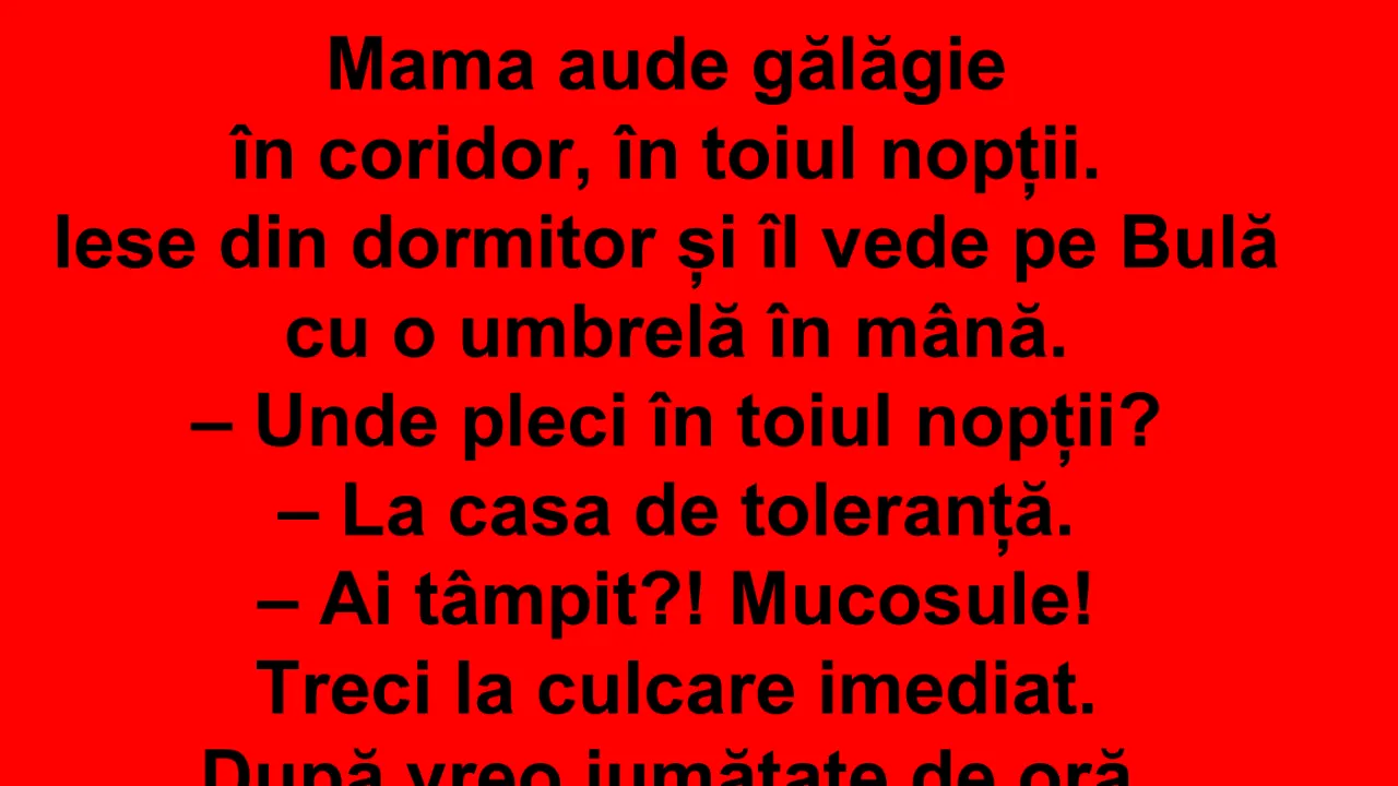BANC | Bulă merge la casa de toleranță