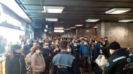 O șină defectă, între staţiile Mihai Bravu şi Dristor 1, a dat circulația metroului peste cap și a produs aglomerație pe peroane și în trenuri (VIDEO)