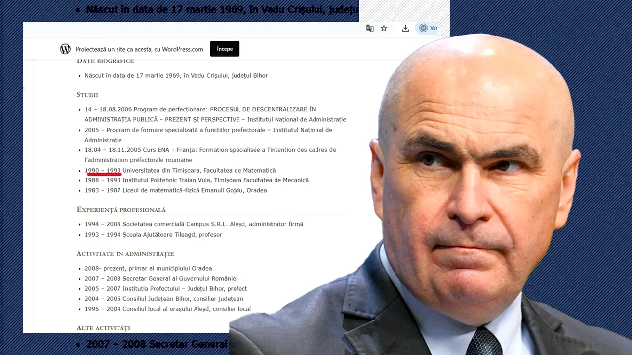 Ilie Bolojan ar fi terminat în trei ani o facultate de cinci. Ce nu se leagă în CV-ul premierului
