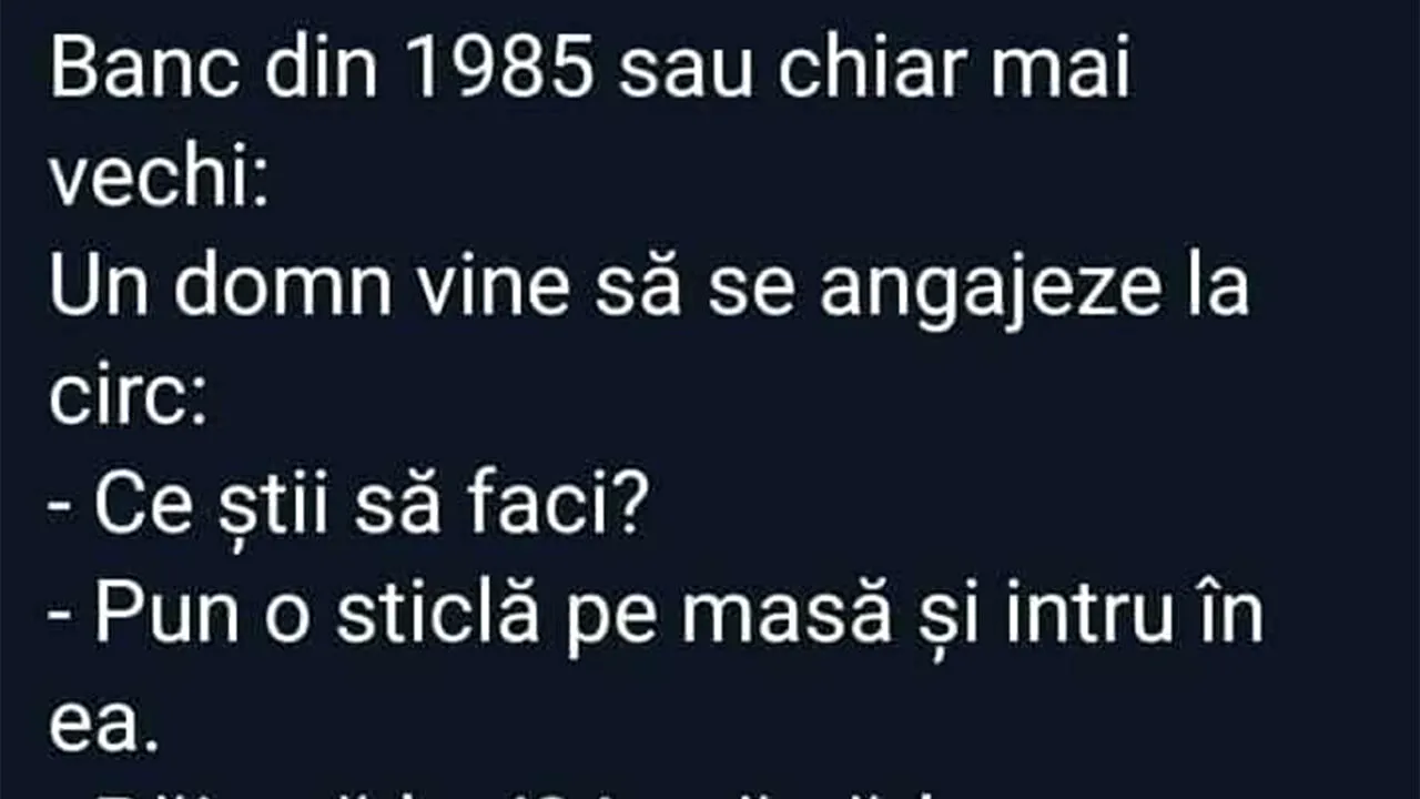 Bancul de duminică | Banc din anul 1985