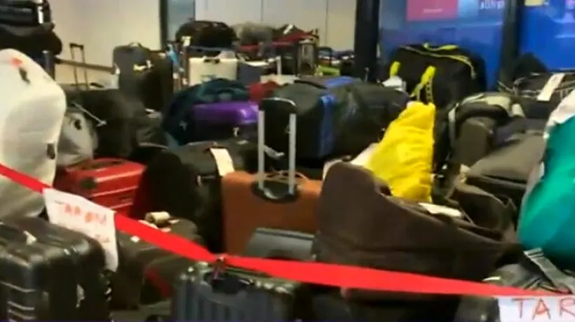Aeroportul Otopeni este plin cu bagaje. Grămezi de valize nerevendicate sau pierdute sunt la sosiri