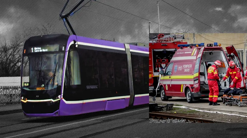 O femeie a fost RĂNITĂ într-un tramvai din Timișoara după ce o bară de susținere s-a rupt