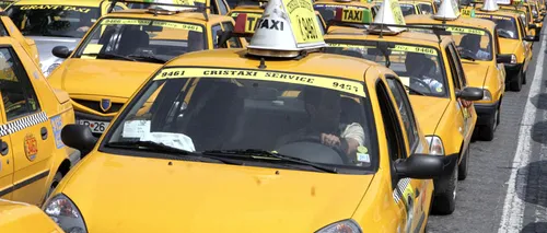 Zeci de taximetriști au blocat ieri traficul la Piața Universității, protestând față de nemajorarea tarifelor