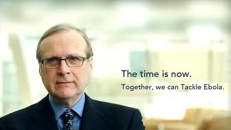 Paul Allen, co-fondator Microsoft, donează 100 milioane de dolari pentru lupta împotriva Ebola