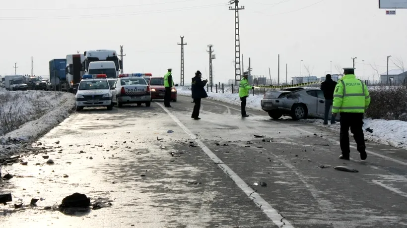 Accident grav în Argeș, doi copii și tatăl lor sunt răniți