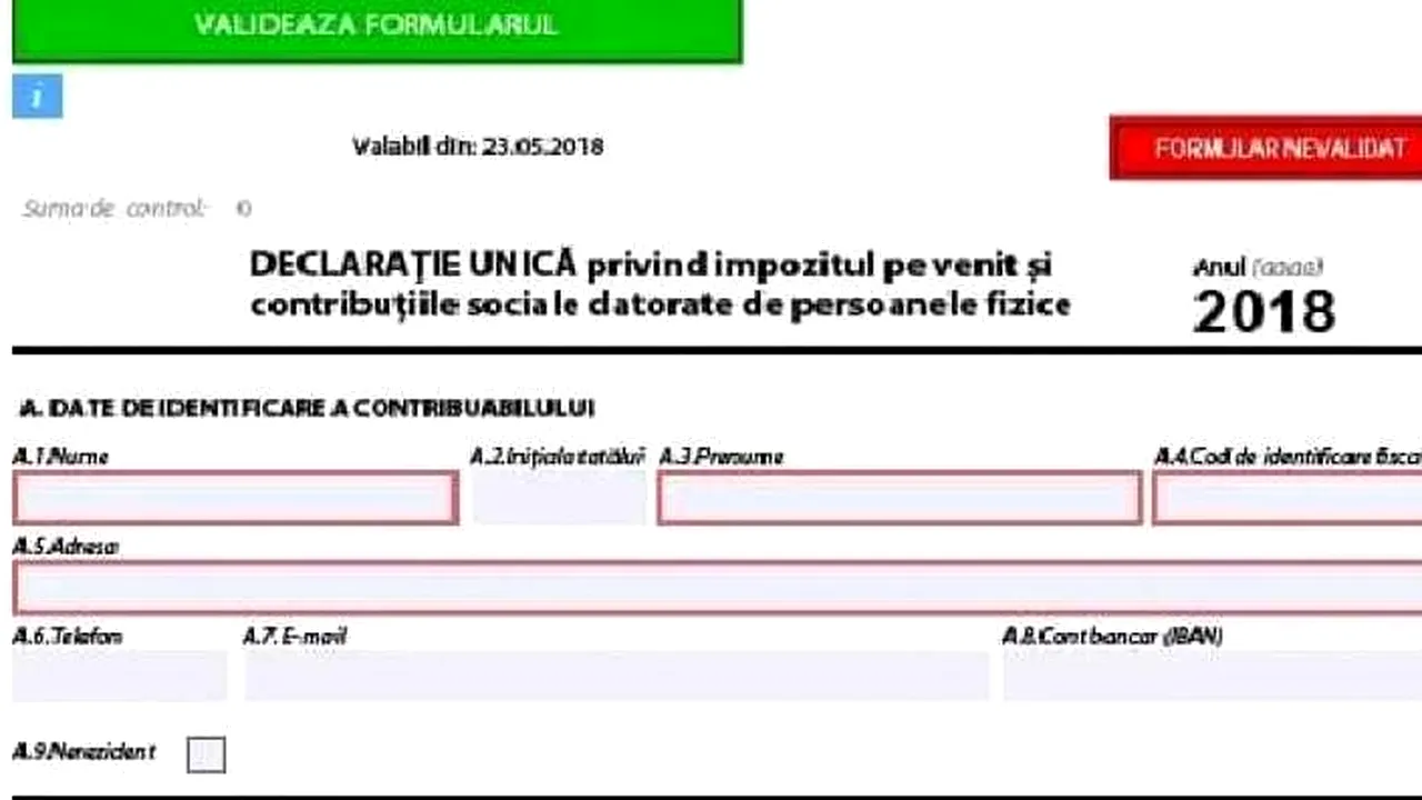 Puteți depune Declarația Unică pe un portal creat special de ANAF