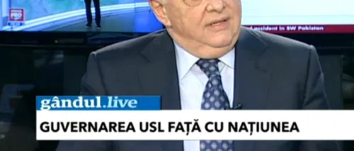 Viorel Hrebenciuc, la GÂNDUL LIVE: Nu vrem să îl suspendăm pe Băsescu. Te ajută să ai tot timpul dușmanul în geam. VIDEO