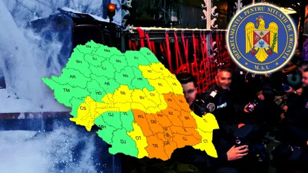 Departamentul pentru Situații de Urgență anunță măsuri speciale pentru Codul Portocaliu