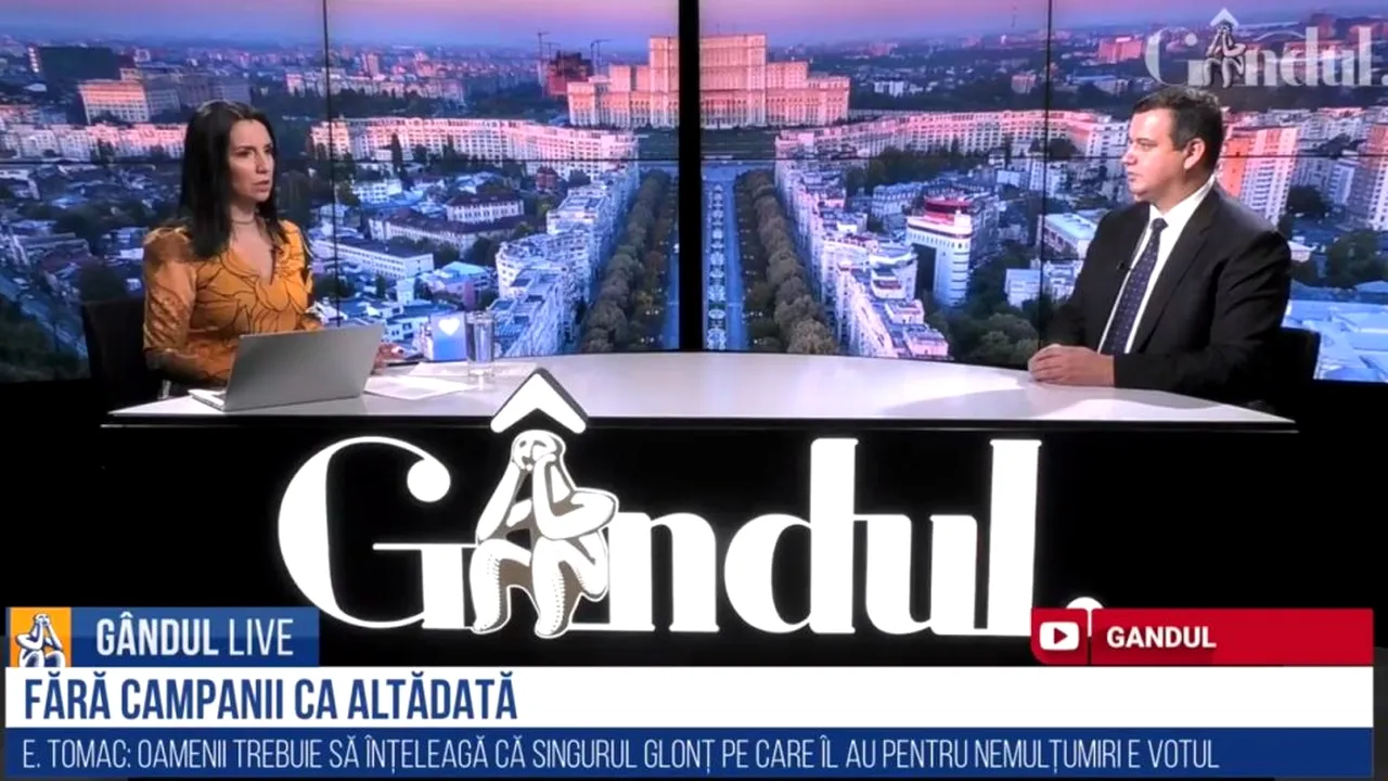 Eugen Tomac (PMP), la GÂNDUL LIVE: Cel mai mare pericol astăzi îl reprezintă în continuare PSD care s-a ascuns în spatele lui Rafila! / Domnu Tăriceanu se pregătește de retragere că de luni nu cred că mai are loc de muncă- VIDEO