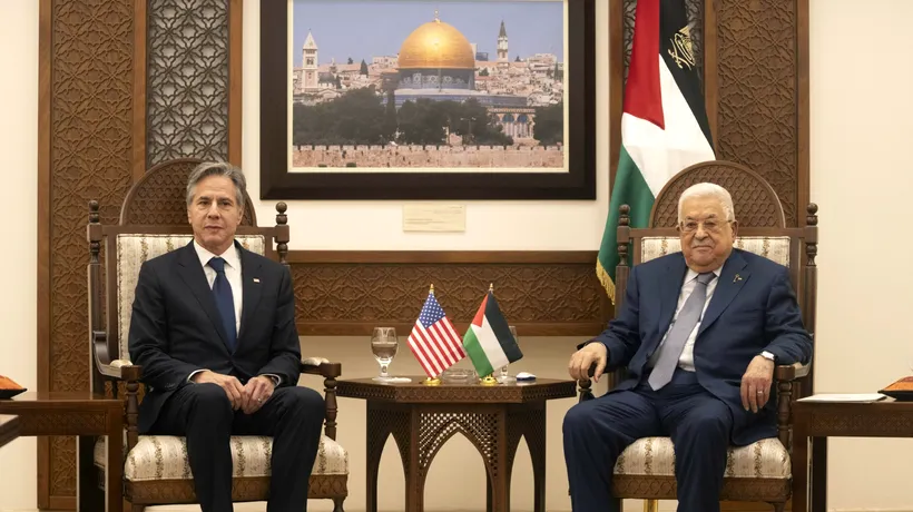 Antony Blinken a discutat cu Mahmoud Abbas despre avansarea procesului politic în sensul înființării unui stat palestinian
