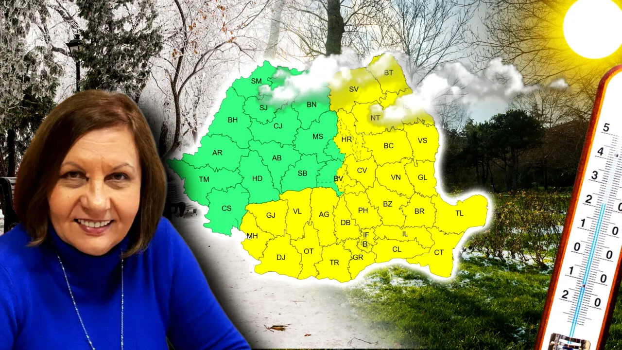 Când scăpăm de valul de aer polar. De la -20 de grade, trecem direct la temperaturi de început de primăvară. Meteorologii ANM vin cu detalii de ultimă oră pentru Gândul