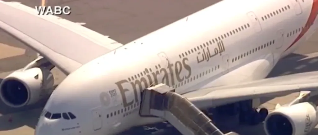 Un avion din Dubai, pus SUB CARANTINĂ la New York. 100 de pasageri s-au simțit rău