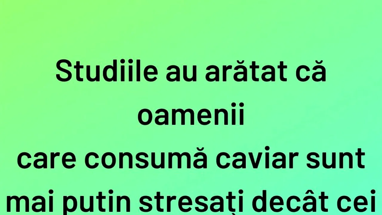 BANCUL ZILEI | Studiu despre caviar