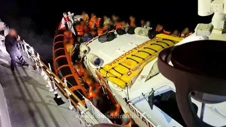 VIDEO | Misiune în Marea Mediterană: 147 de persoane au fost salvate de poliţiştii de frontieră români din cadrul Gărzii de Coastă