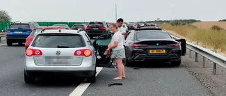 Cum a făcut accident Ionuț din Anglia pe Autostrada Soarelui. A rămas de ,,urgență” fără permis