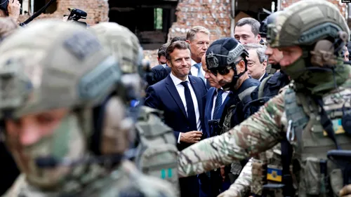 EXCLUSIV | Întâlnire istorică Macron à la Zelenski. Nucleul dur al UE se află la Kiev. Fost ministru de Externe: În condițiile în care nu există dialog, nu vorbesc decât armele. Este o ofertă făcută Federației Ruse