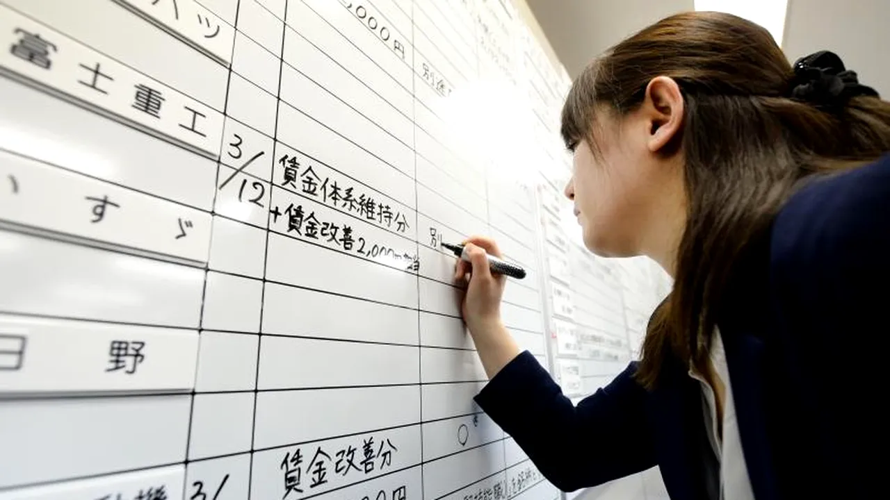 Marile companii japoneze acordă primele majorări salariale din 2008, înaintea unei creșteri de taxe