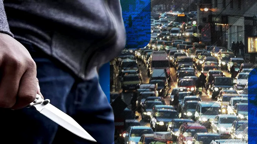 Un șofer a fost înjunghiat în București după o șicanare în trafic. Victima a ajuns la spital, agresorul la circa de poliție