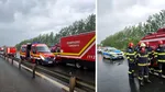 Planul ROȘU de Intervenție, activat în județul Arad. Un microbuz de călători s-a ciocnit de unul cu marfă