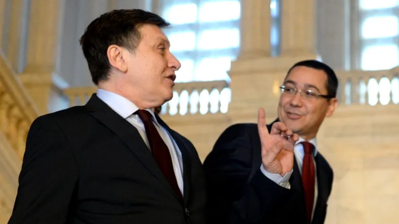 Ponta curtează liberalii pentru susținerea noului Guvern: „Cu excepția lui Antonescu, mă bazez pe toate voturile USL