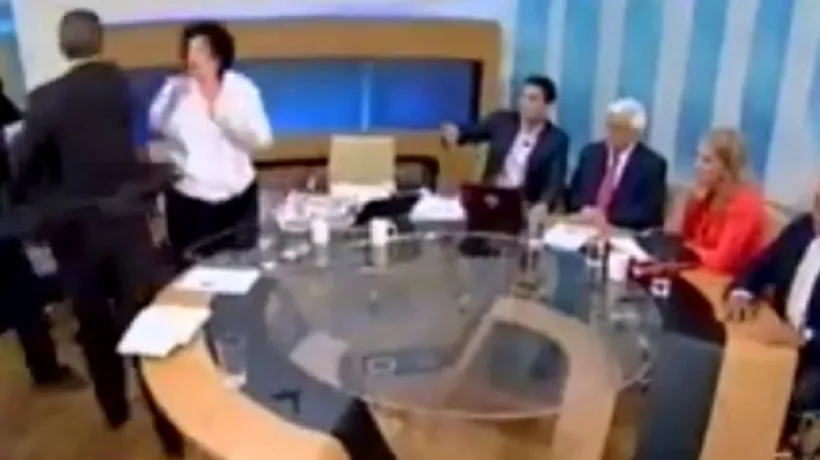 Bătaie în direct la o dezbatere electorală din Grecia. VIDEO 