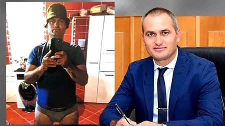 EXCLUSIV | Fotografii incendiare cu primarul din Crevedia. Florin Petre, în lenjerie intimă și la bustul gol! 