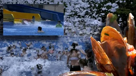EXCLUSIV VIDEO | Bucureștenii au profitat de vremea caldă și au ieșit la piscină. 