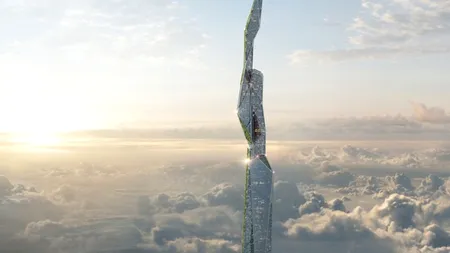 Viitorul e aproape: Zgârienorul de 5 km capabil să absoarbă smogul, prezentat oficial. Cum va fi construit