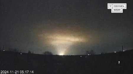 Momentul în care Rusia a atacat cu o rachetă INTERCONTINENTALĂ ținte din Ucraina