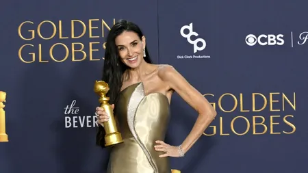 Demi Moore, câștigătoarea Globului de Aur pentru „cea mai bună ACTRIȚĂ”, a primit felicitări de la soția fostului ei soț, Bruce Willis