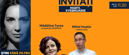 GÂNDUL LIVE. Meteorologul Mihai Huștiu se află printre invitații Emmei Zeicescu la ediția de marți, 9 februarie 2021, de la ora 11.30