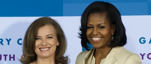 Cum a venit îmbrăcată Valerie Trierweiler, iubita președintelui Franței, la dineul organizat de Michelle Obama. GALERIE FOTO 