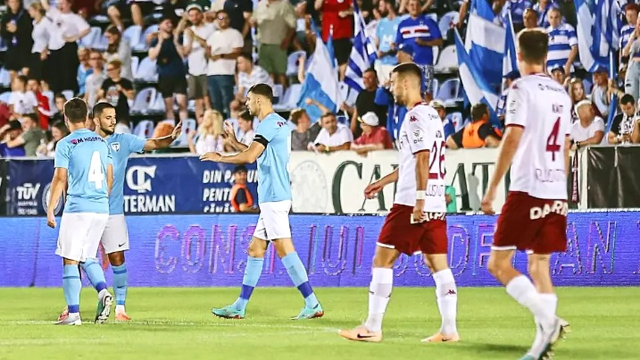 Rapid, OPRITĂ la Voluntari! Ilfovenii produc surpriza în partida cu echipa italianului Cristiano Bergodi