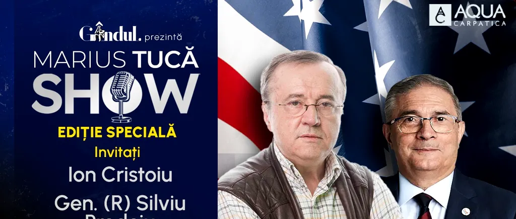 Marius Tucă Show începe miercuri, 6 noiembrie, de la ora 19.00, live pe Gândul. EDIȚIE SPECIALĂ - Alegerile din Statele Unite ale Americii